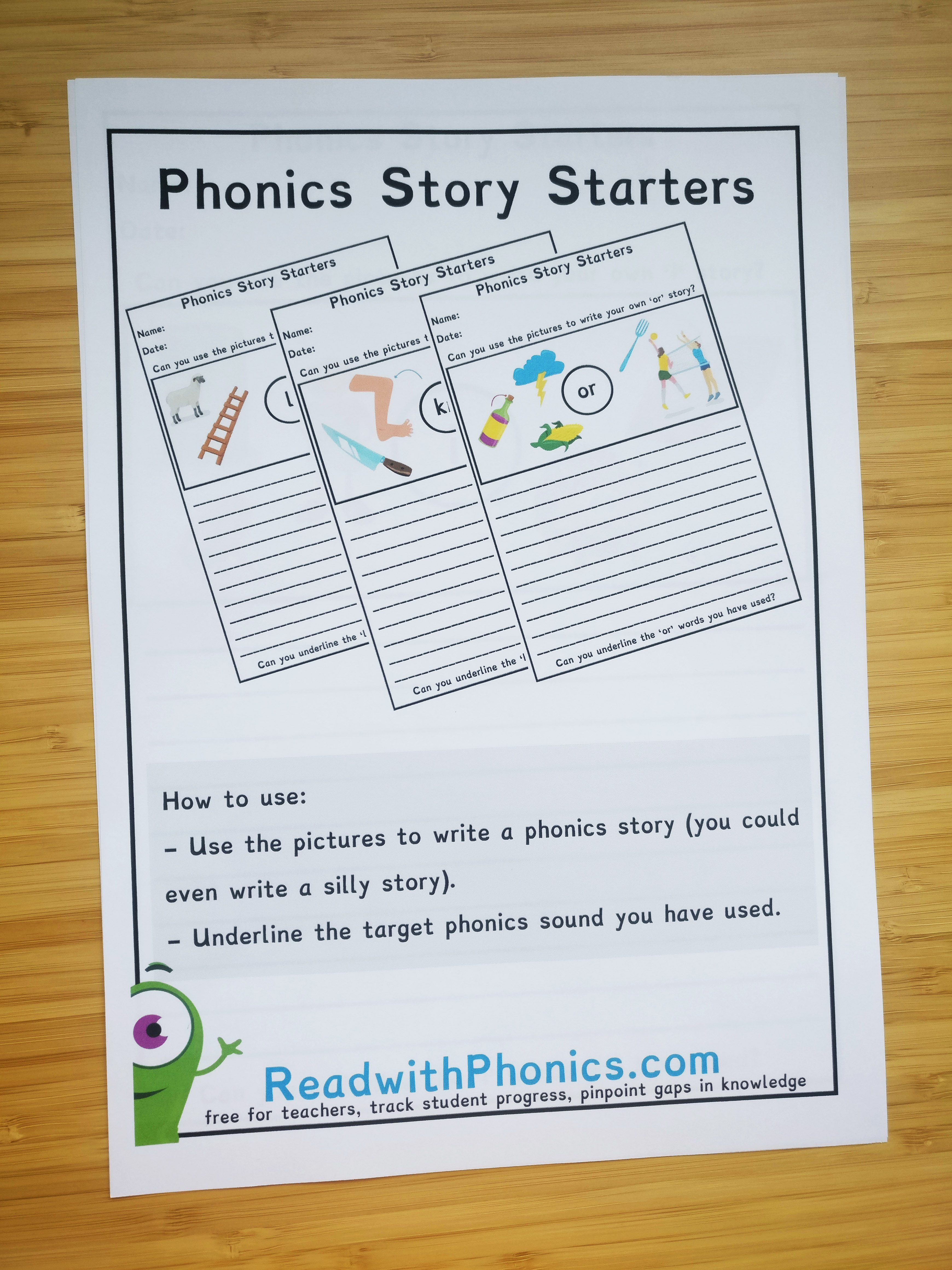 Phonics Story Starters