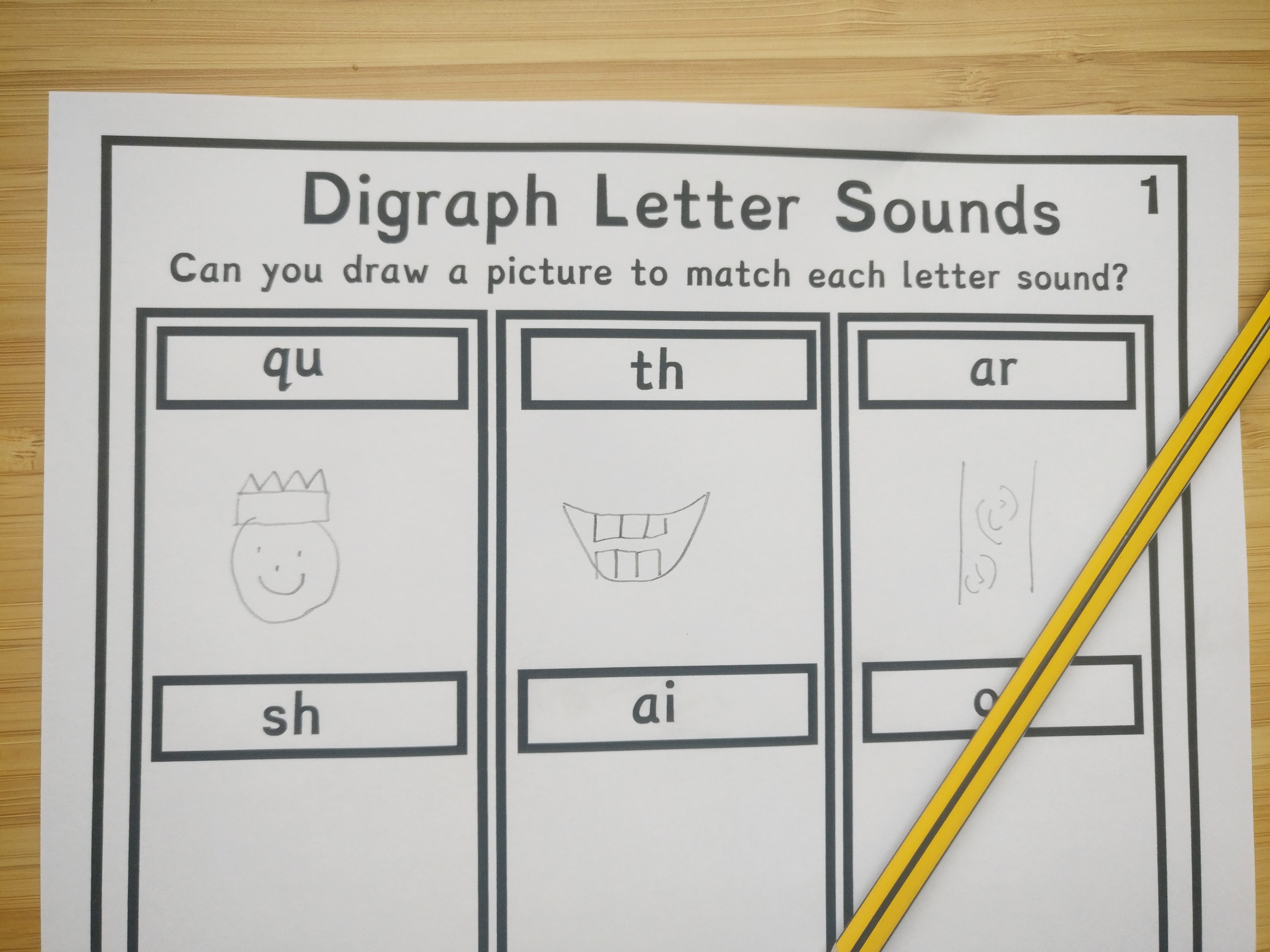 Draw a Picture to Match the Sound